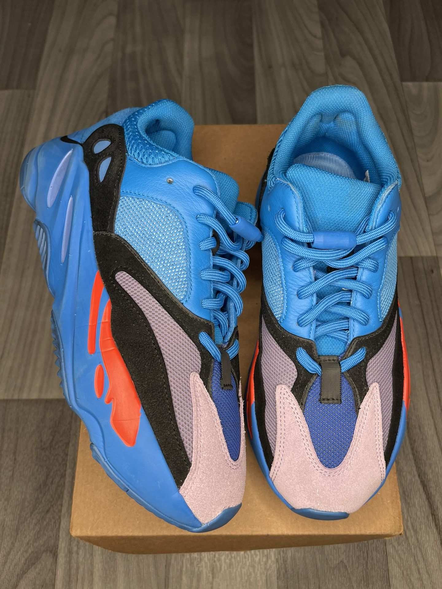 Hi-res Blue Yeezy 700s