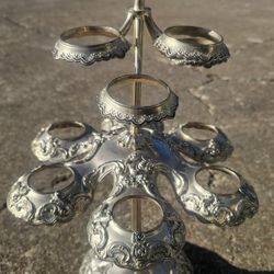 Vintage Victorian era Silver Plated egg stand