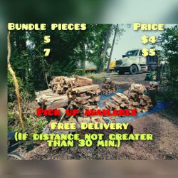 Mix Firewood Bundle Sale!! -----Venta Rollos De Leña!!