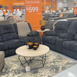 Reclining Sofa And Love Seat In Stock For Immidiate Delivery 