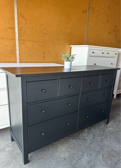 Black Hemnes 8 drawer dresser