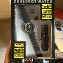 Outdoor Tactical Watch and Flashlight