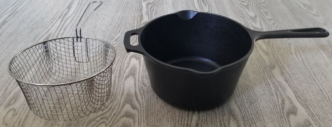 Old Lodge Collectible Cast Iron Frying Pan Skillet / Fryer Dutch