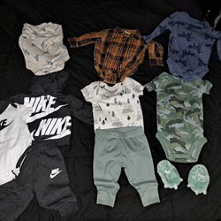 Baby Boy Clothes 0-3 And 3-6 Months
