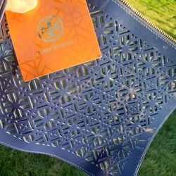 Tory Burch  Navy Cosmetic Bag NWT