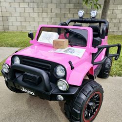 BRAND NEW! Jeep 12volt 2seater Ride On Electric Kids Car With Remote Control Power Wheels Powerwheels 12v