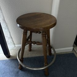 Two Stools, Solid Wood And Strong Metal, Great Quality 