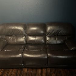 Genuine Leather Electric Recliner