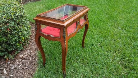  CURIO glass Display Case Table