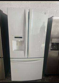 White 36 wide Refrigerator, Counterdepth French door refrigerator