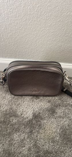 Coach Bag Purse Silver Gray Metallic