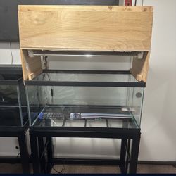 Wood Canopy for 40 Gallon Aquarium Top Fish Tank Lid Cover