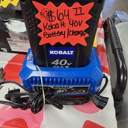 Kobalt 40v Battery And Charger