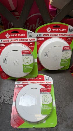 First Alert Precision Detection 10-Year Battery Smoke/CO Alarm, 3-pack