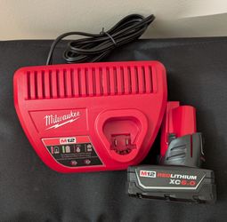 Milwaukee 6ah battery and charger
