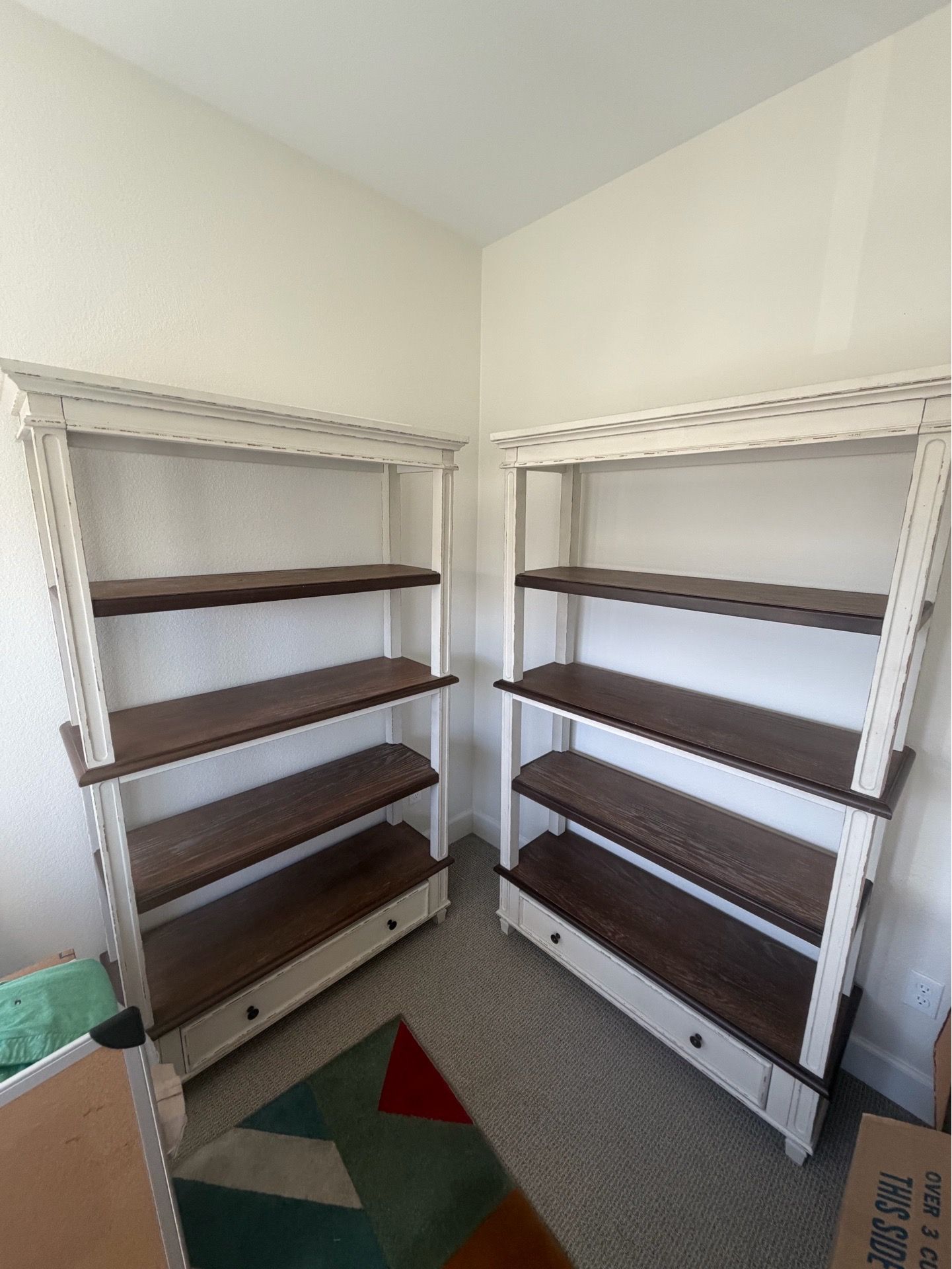 2 Beautiful Wooden Bookshelves