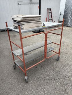 Orange Scaffolding, Maxis Knockout Punch Set, Misc Sized PVC, Cable Reel And Spindles