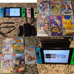 Great condition Nintendo switch with games.