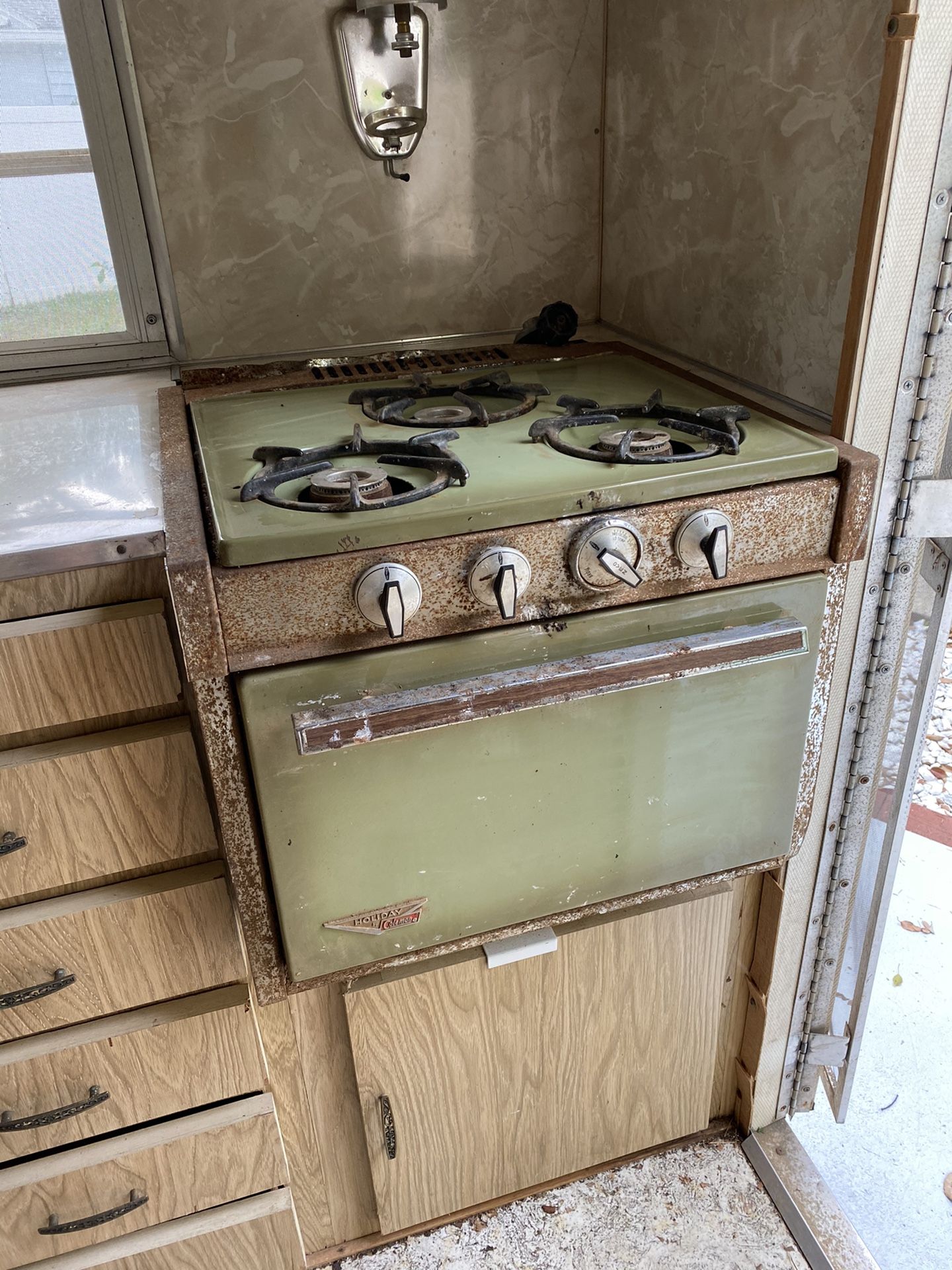 Vintage camper stove
