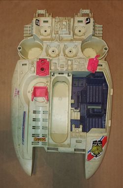 Gi joe battle corps boat and broken blue helicopter