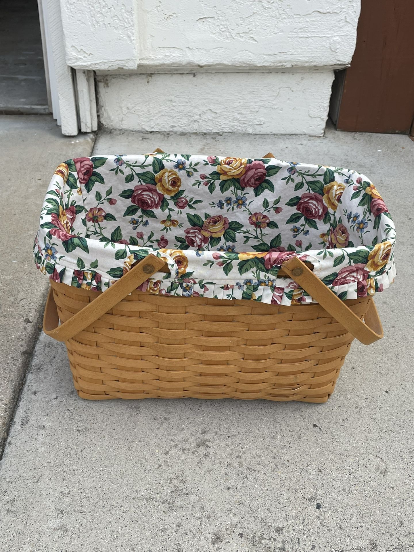 Large Woven Basket With handles