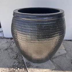 2x Extra Large Ceramic Flower Pots. 34”D x 30”H