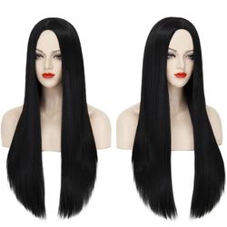 BRAND NEW Mersi Long Black Wig  27'' Straight Wig Wigs S034BK