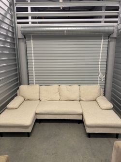 ASHLEY FURNITURE MODERN DOUBLE-CHAISE SECTIONAL SOFA - DELIVERY AVAILABLE