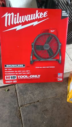 Milwaukee cordless 18' fan tool only