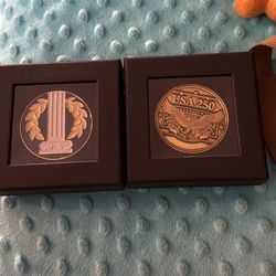 Two caesers 250th Anniversary Coins 