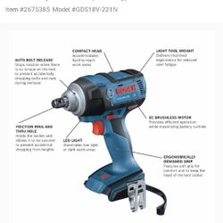 Brand New Bosch Battery And Charger Plus Bosch Impact Wrench Wanna