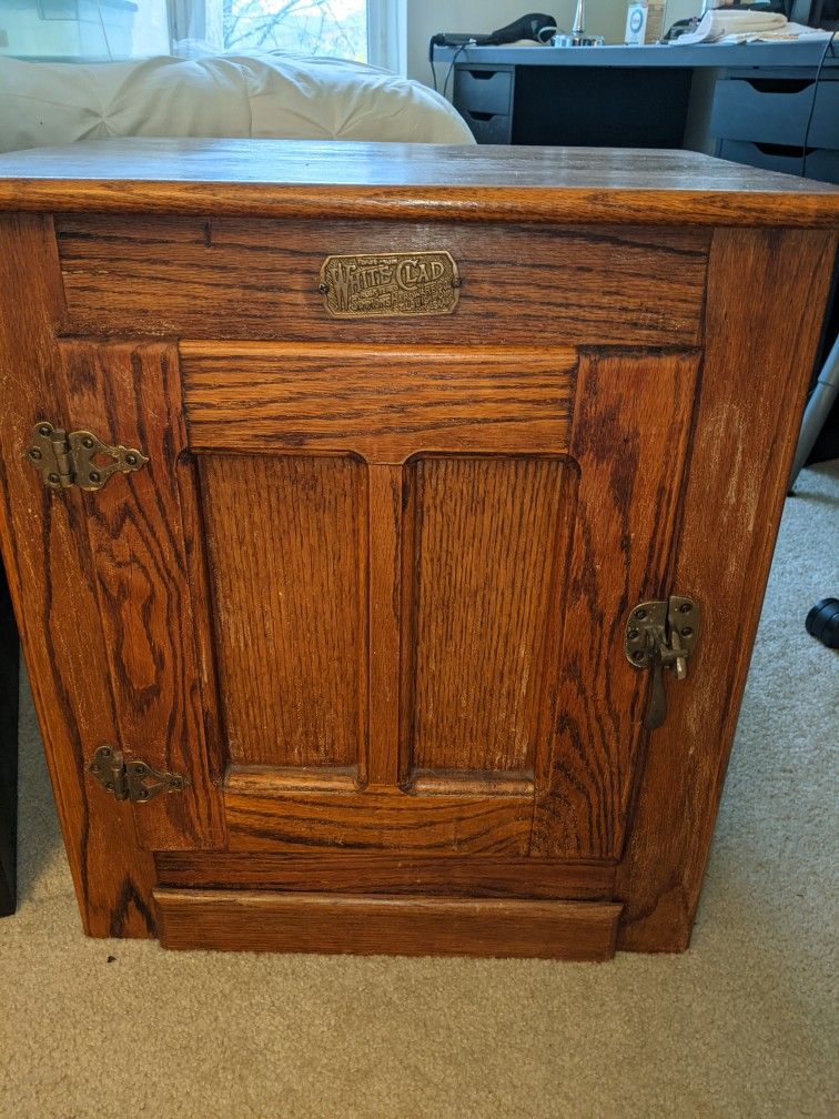 Antique White Clad Cabinets