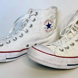 Converse Chuck Taylor All Star High Top Unisex Tennis Shoes White Mens 8 Womens 10