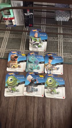 Hot Wheels Disney Pixar Character Cars Set of 7