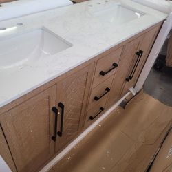 Double 60 Inch Bathroom Vanity 