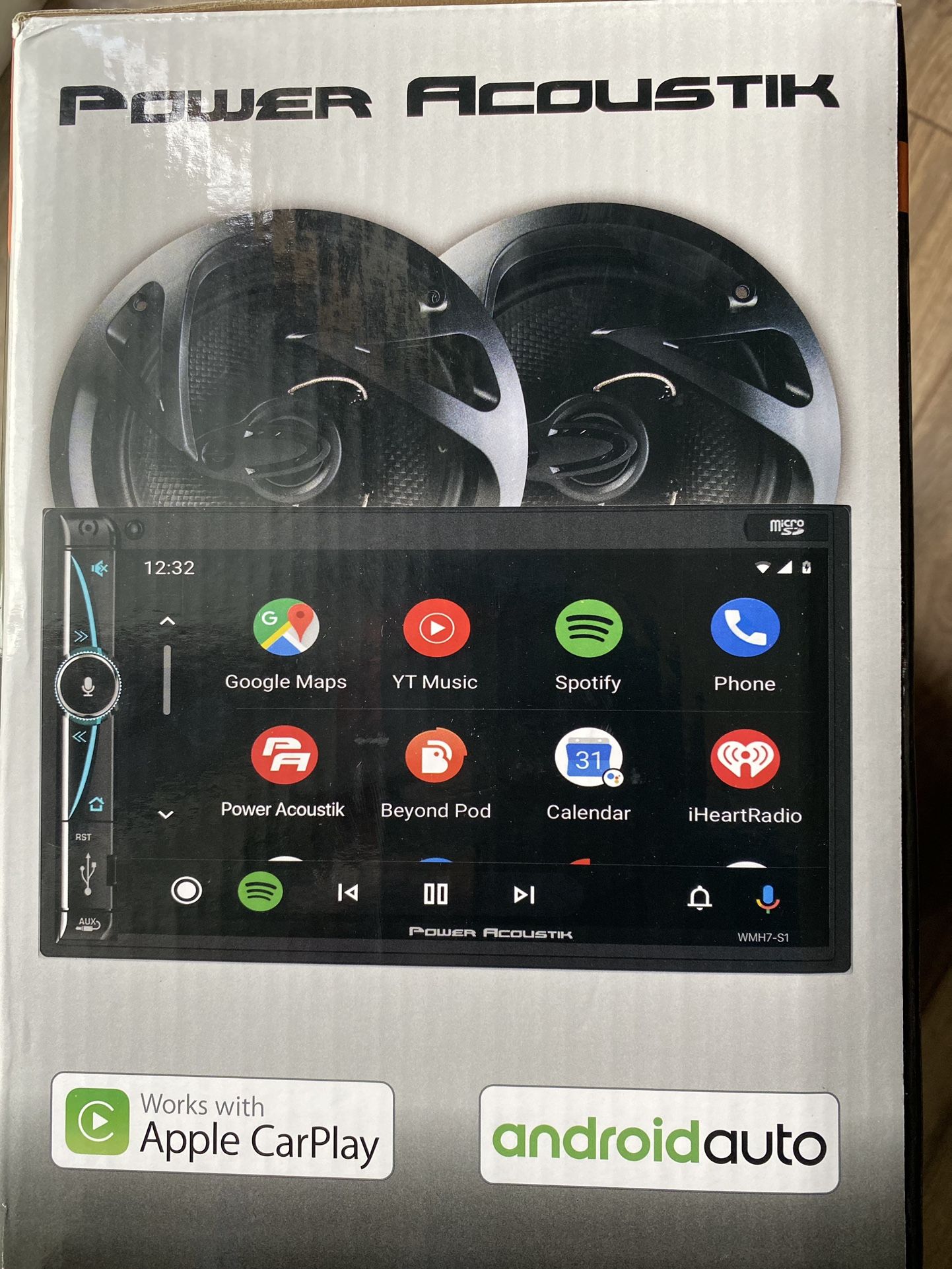 Car Speakers And Touchscreen Bluetooth Radio Set