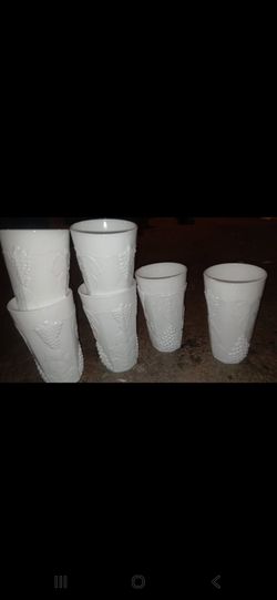 6 Indiana Glass Colony Harvest cups