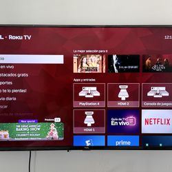 TCL Roku TV 50” – Excellent Condition, Smart TV Ready to Use! 