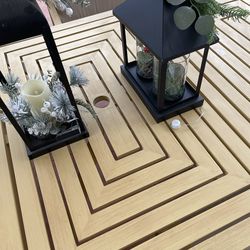 Outdoor furniture ,table and six chairs