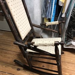 Faux Bamboo Platform Rocker