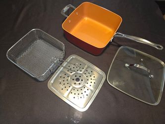 1 copper square pan set