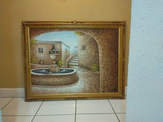 Rolland Oil Painting Framed Canvas Spanish