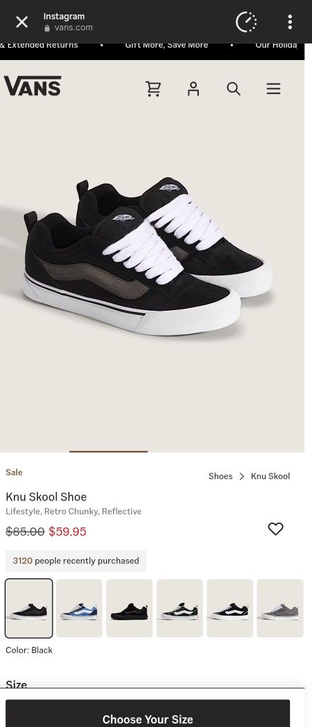 Vans Knu School Shoe