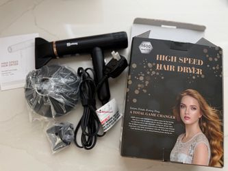 NiceBay Ionic Hair Dryer with 3 attachments in the original box(Like New condition)