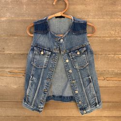 Forever21 denim vest early 2000s
