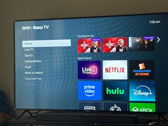 65 inch smart tv & soundbar