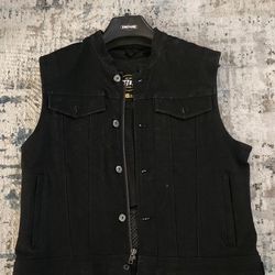 Denim Motorcycle Vest