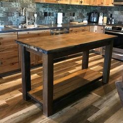 Farmhouse Rustic Kitchen Islands.
