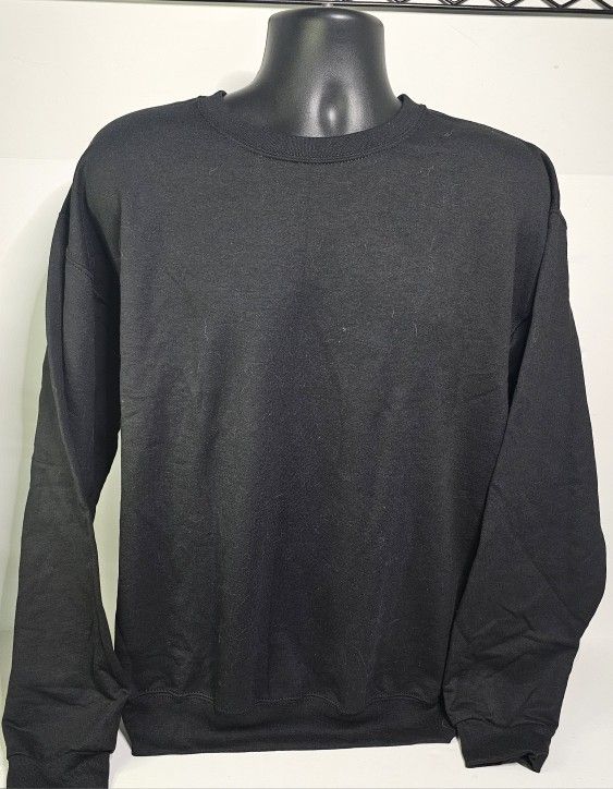 Athletic Works Black Fleece Crew Sweatshirt Mens Lg(42-44)
