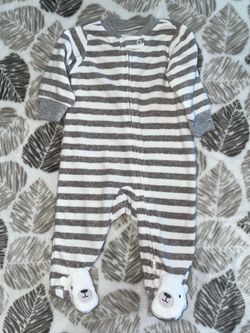 Simple Joy 0-3 Months Baby Boy Warm Pj